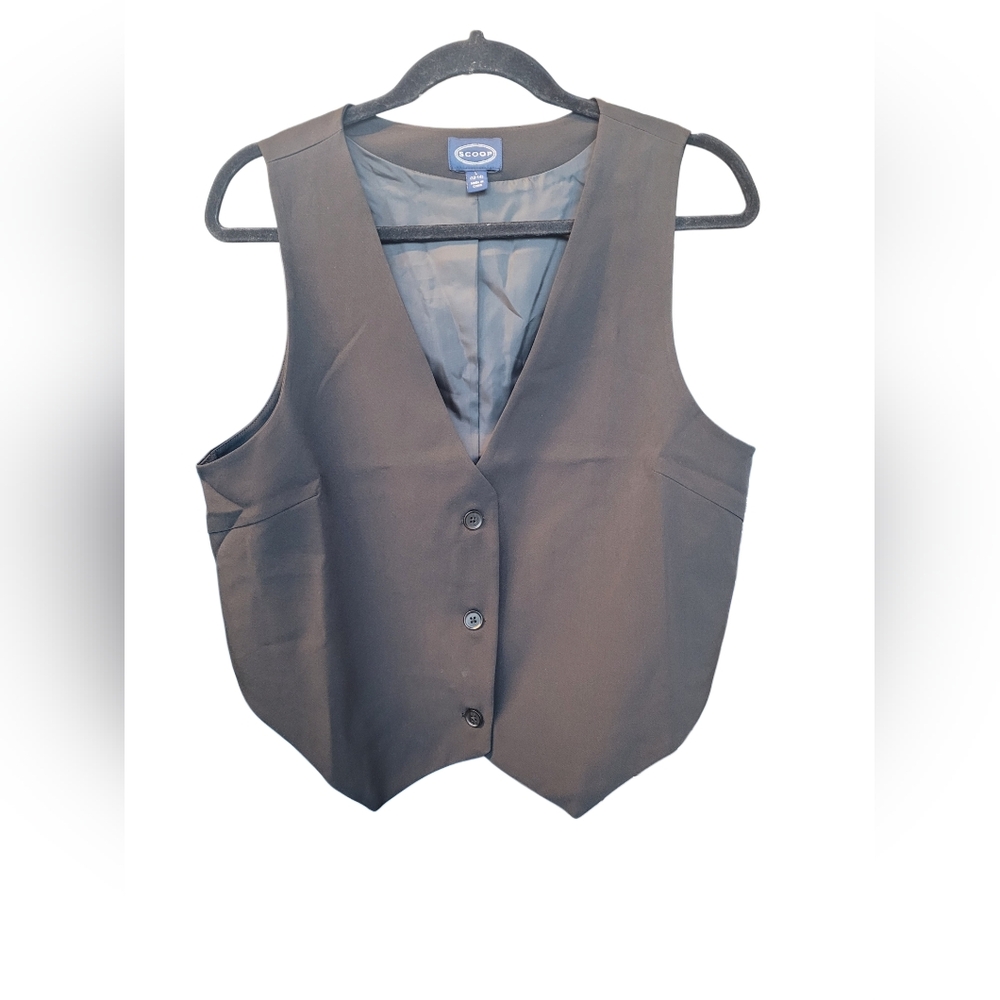 NWT Scoop Classic Black Women's Vest